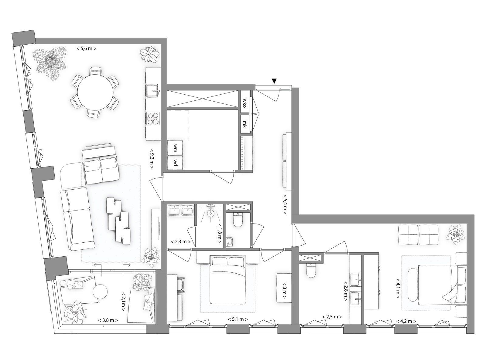 Foto 3 van Indigo | 1.2.2 | Type A | 3-kmrapp (Bouwnr. 5)