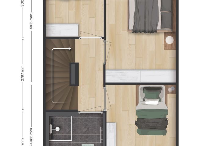 Foto 4 van Tussenwoning topgevel (Bouwnr. A07)