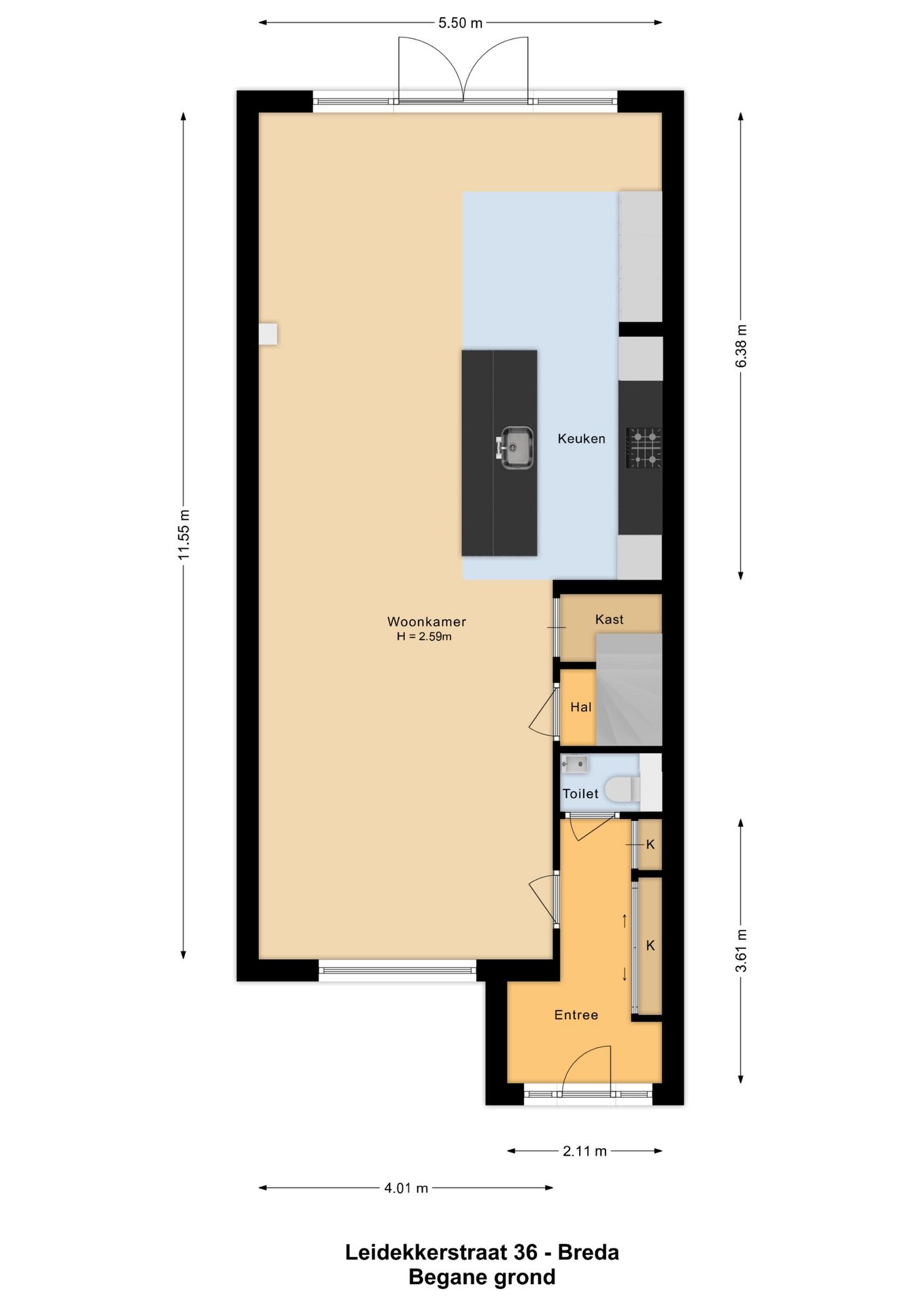 Foto 51 van Leidekkerstraat 36