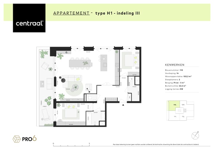 Foto 2 van Centraal - Penthouse
