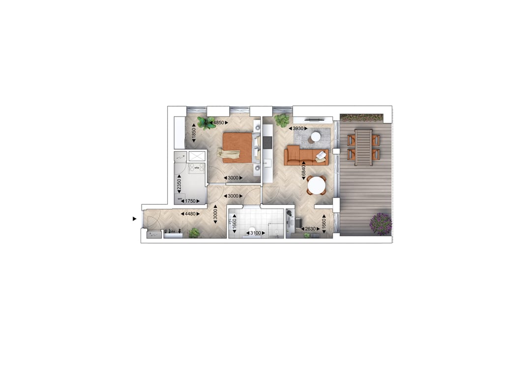 Foto 26 van 3-kamer appartement (Bouwnr. 54)