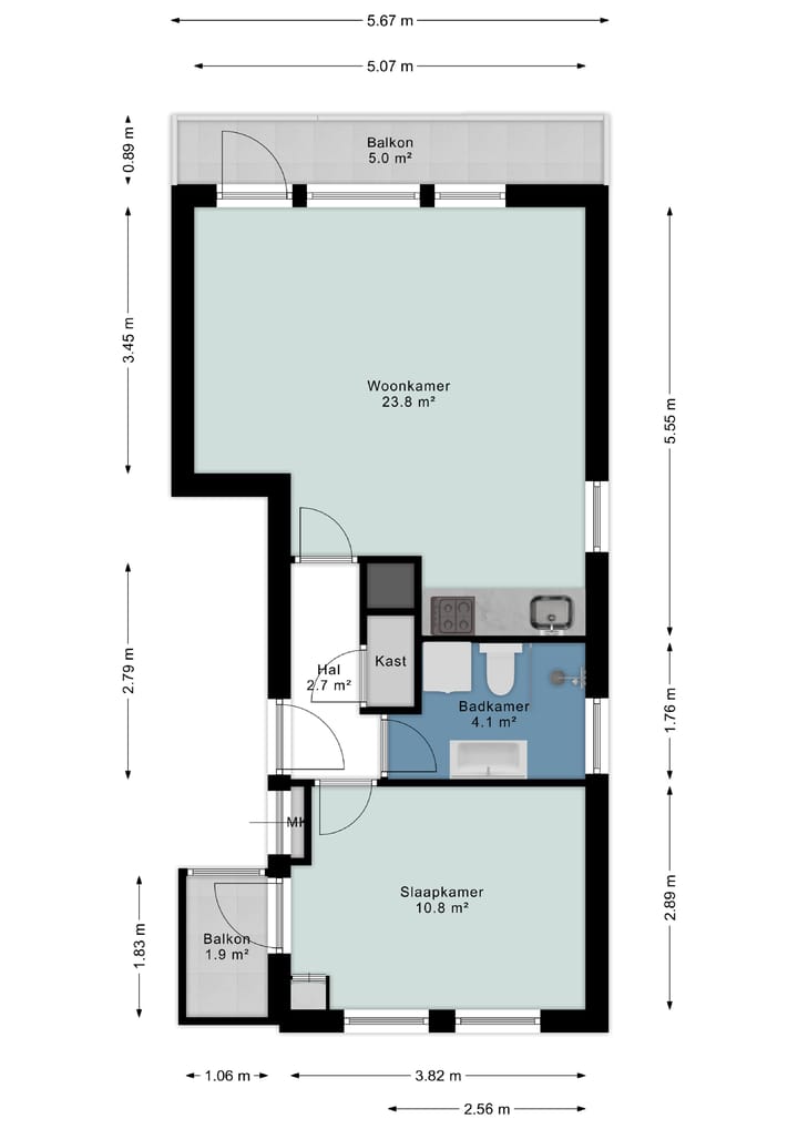 Foto 19 van Hazestraat 6-C