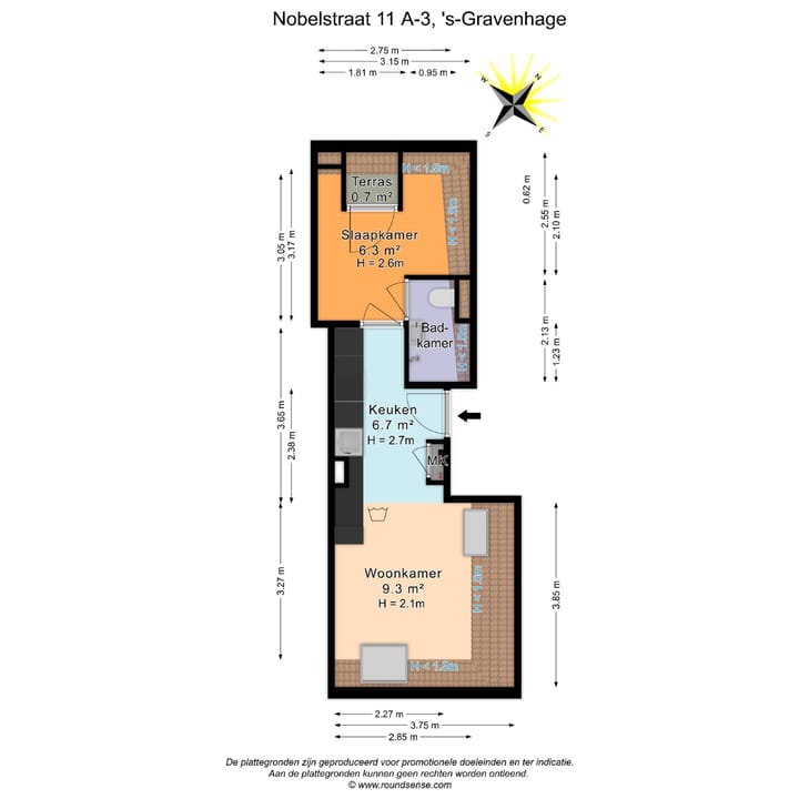 Foto 30 van Nobelstraat 11-A3