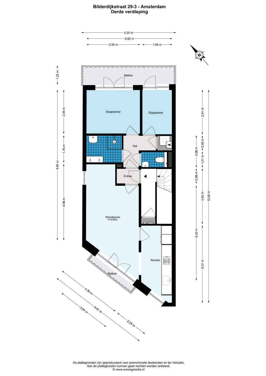 Foto 28 van Bilderdijkstraat 29-3