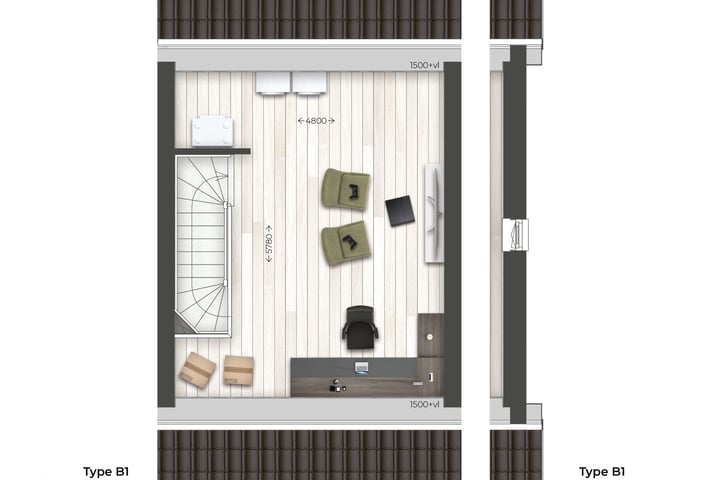 Foto 7 van Leuthse Veld | Tussenwoning | Type B1 (Bouwnr. 2)