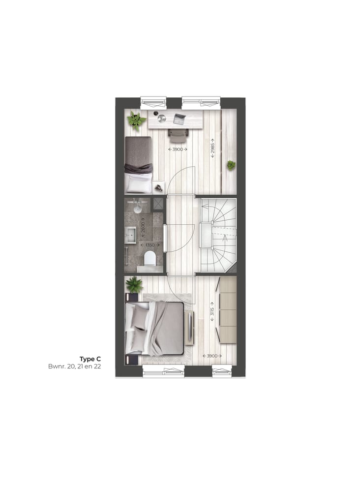 Foto 6 van Leuthse Veld | Tussenwoning | Type C (Bouwnr. 21)