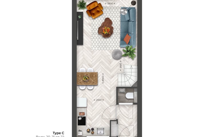 Foto 5 van Leuthse Veld | Tussenwoning | Type C (Bouwnr. 22)