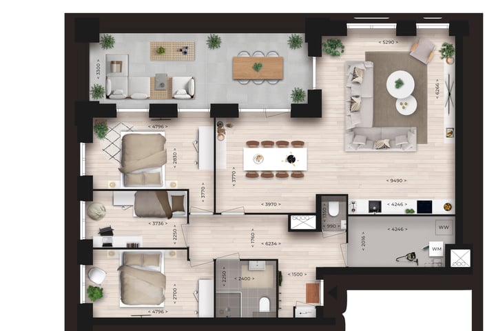 Foto 5 van Appartement (Bouwnr. 17)