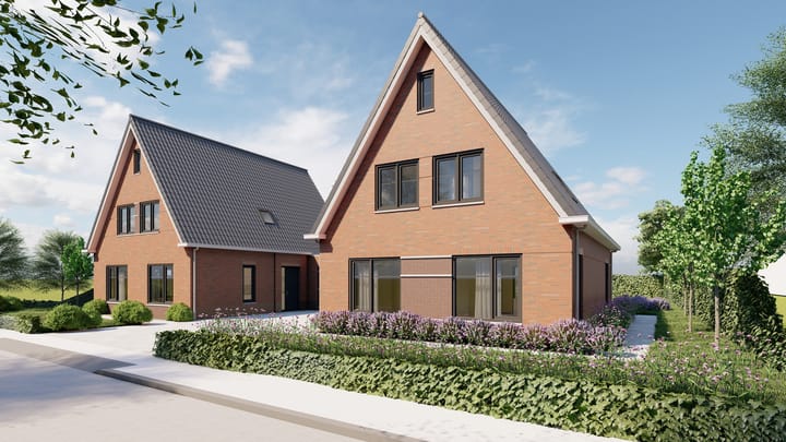 Foto 2 van Ovezande, 4 vrijstaande woningen Padwei-Notewei