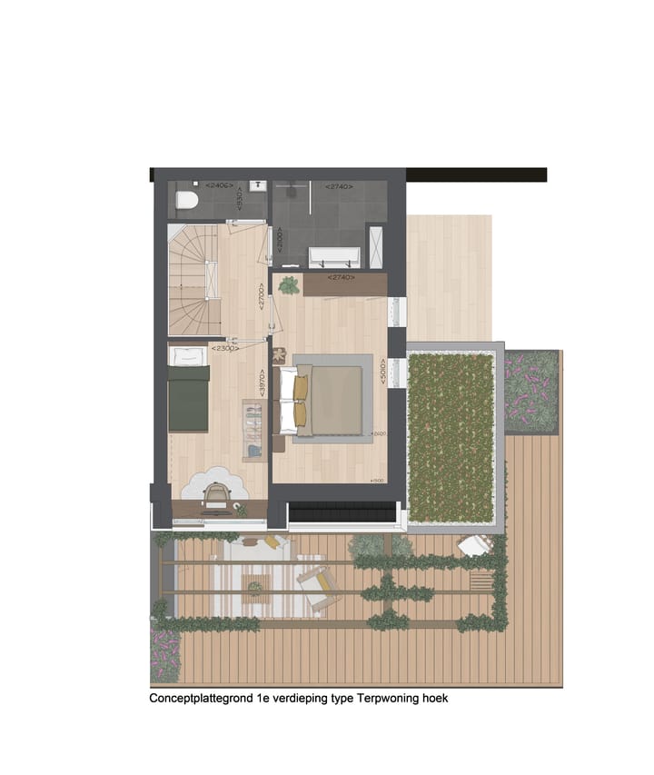 Foto 4 van Terpwoning hoek (Bouwnr. 7)