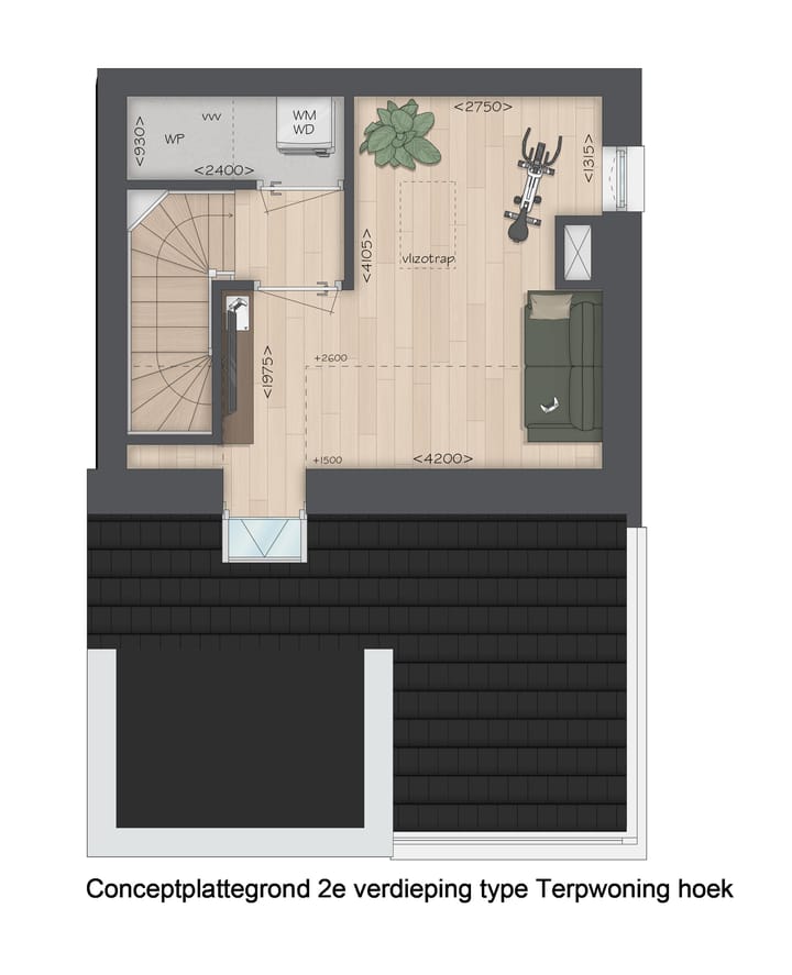 Foto 5 van Terpwoning hoek (Bouwnr. 7)