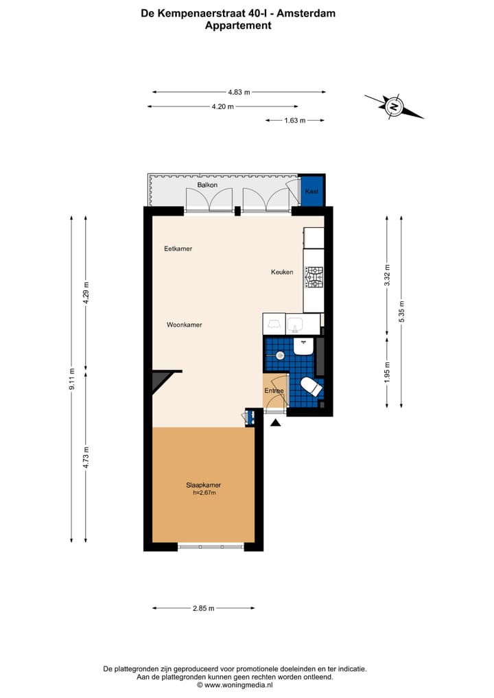 Foto 19 van De Kempenaerstraat 40-1