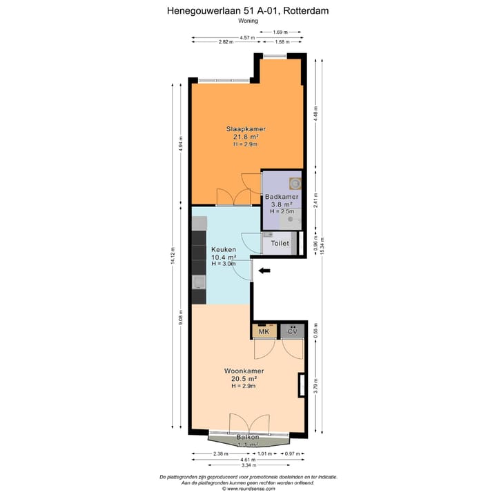 Foto 18 van Henegouwerlaan 51-A01