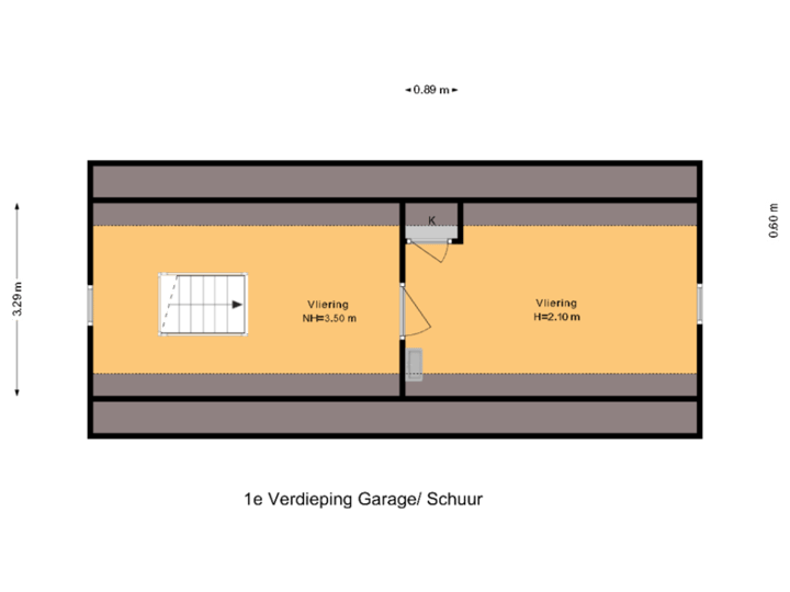 1e Verdieping Garage/ Schuur