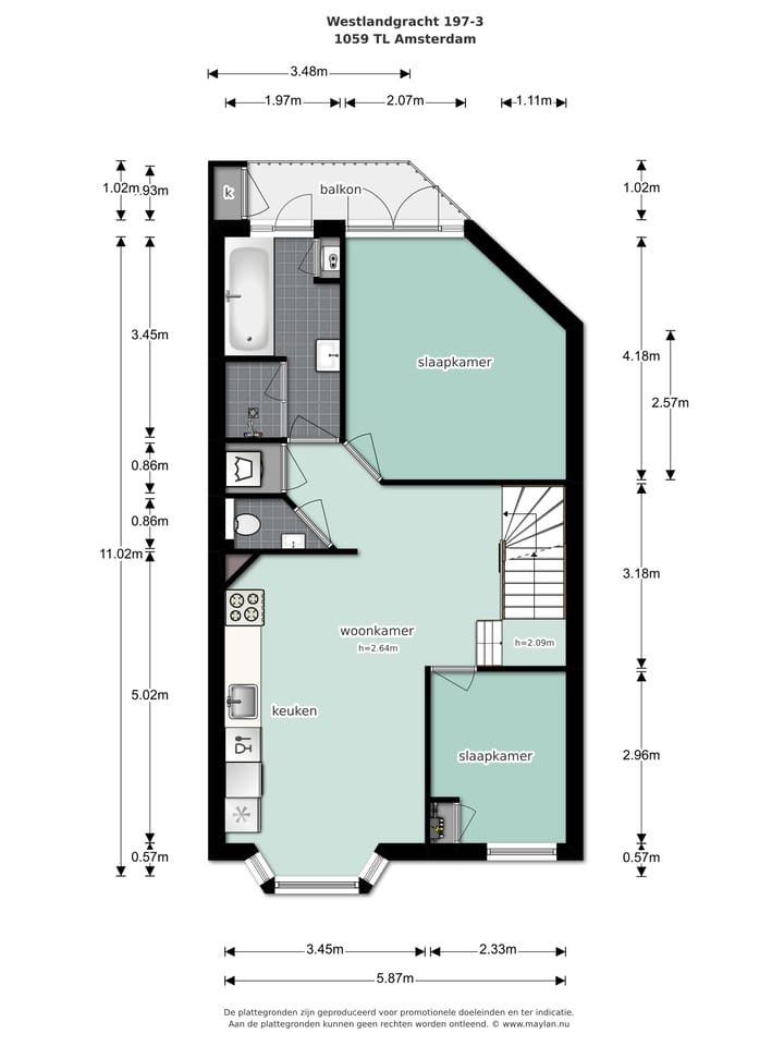 Foto 37 van Westlandgracht 197-3