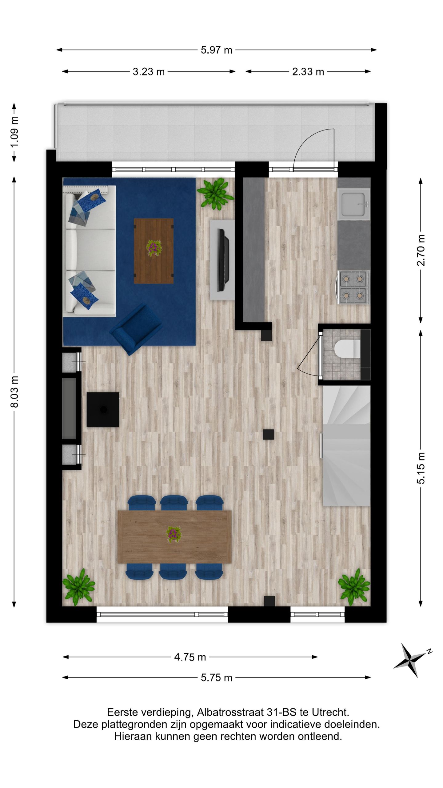 Foto 55 van Albatrosstraat 31-BS