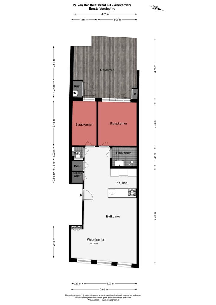 Foto 37 van Tweede Van der Helststraat 6-1