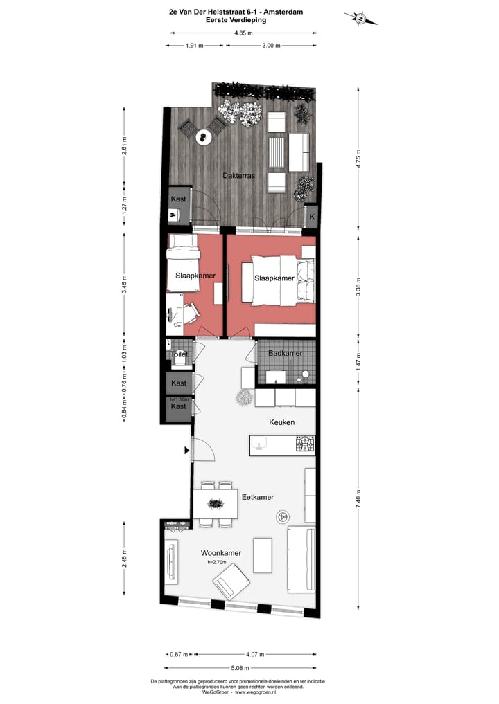 Foto 38 van Tweede Van der Helststraat 6-1