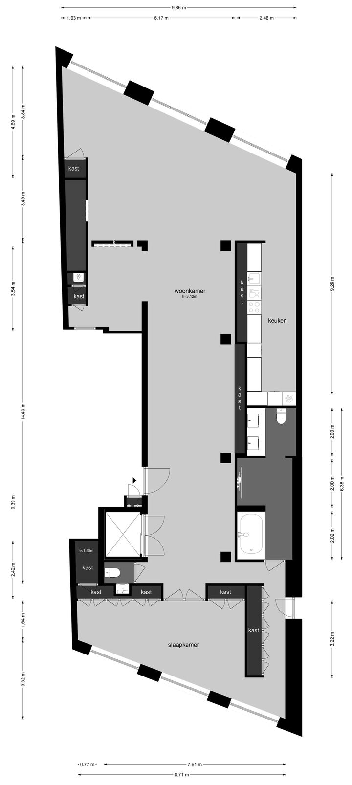 Foto 32 van Nieuwezijds Voorburgwal 56-D