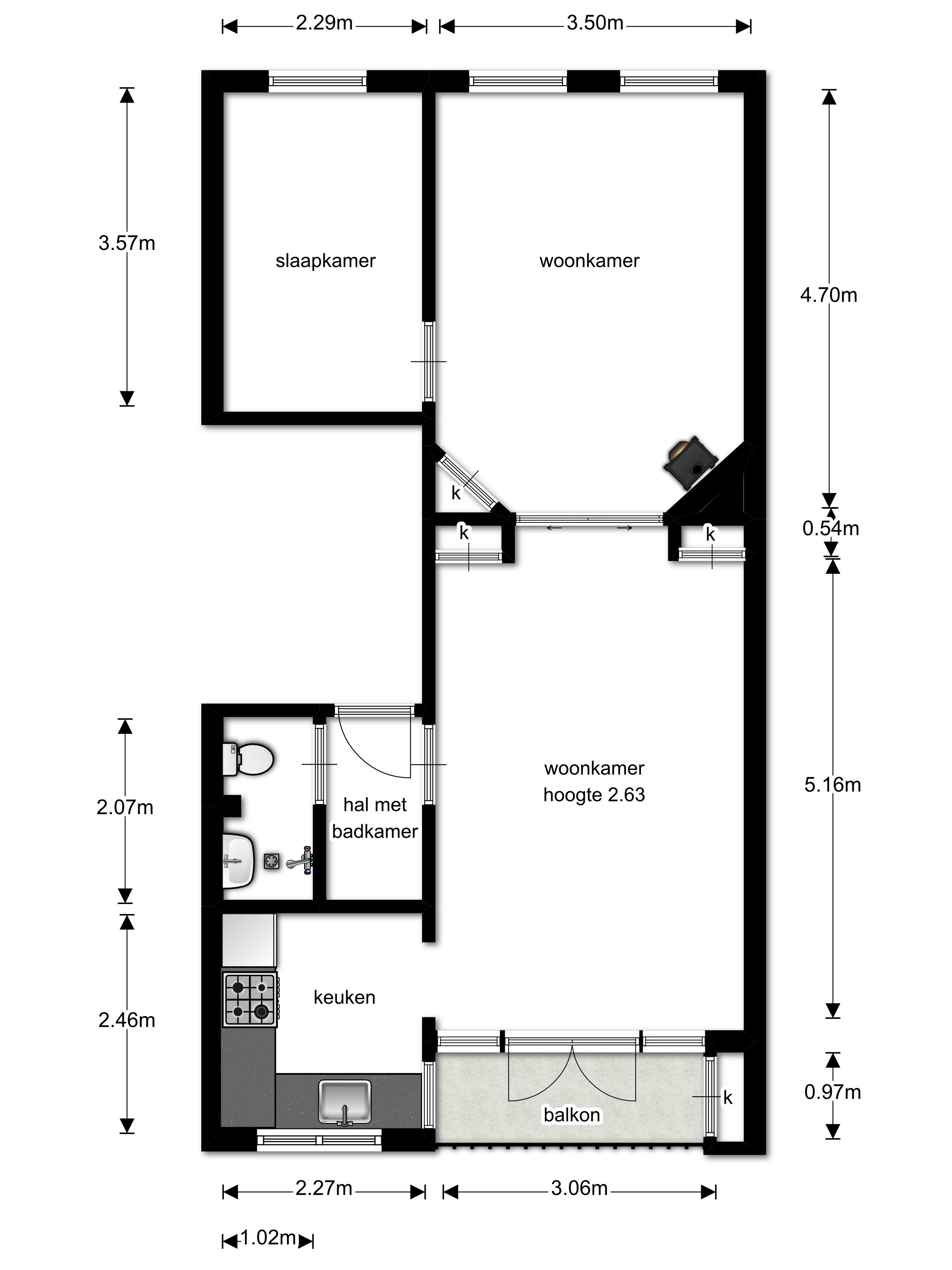 Foto 24 van Woubruggestraat 14-1