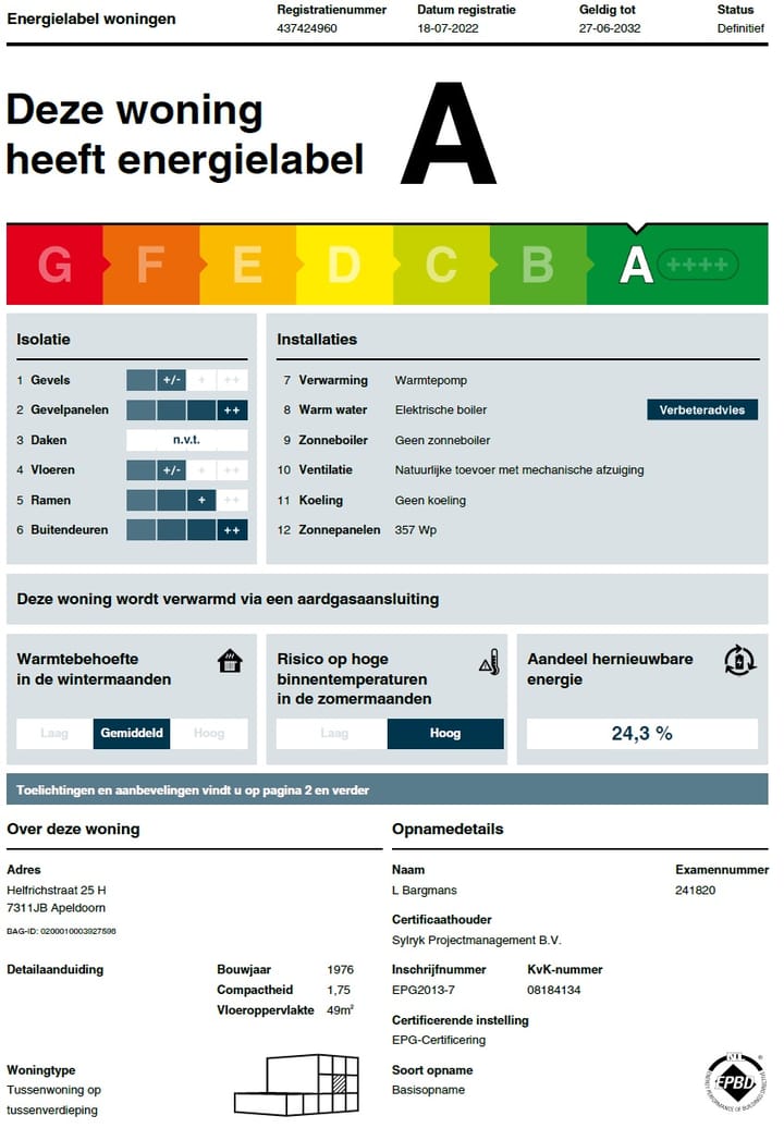 Foto 30 van Helfrichstraat 25-H