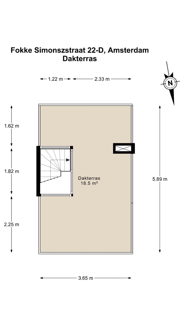Foto 29 van Fokke Simonszstraat 22-D