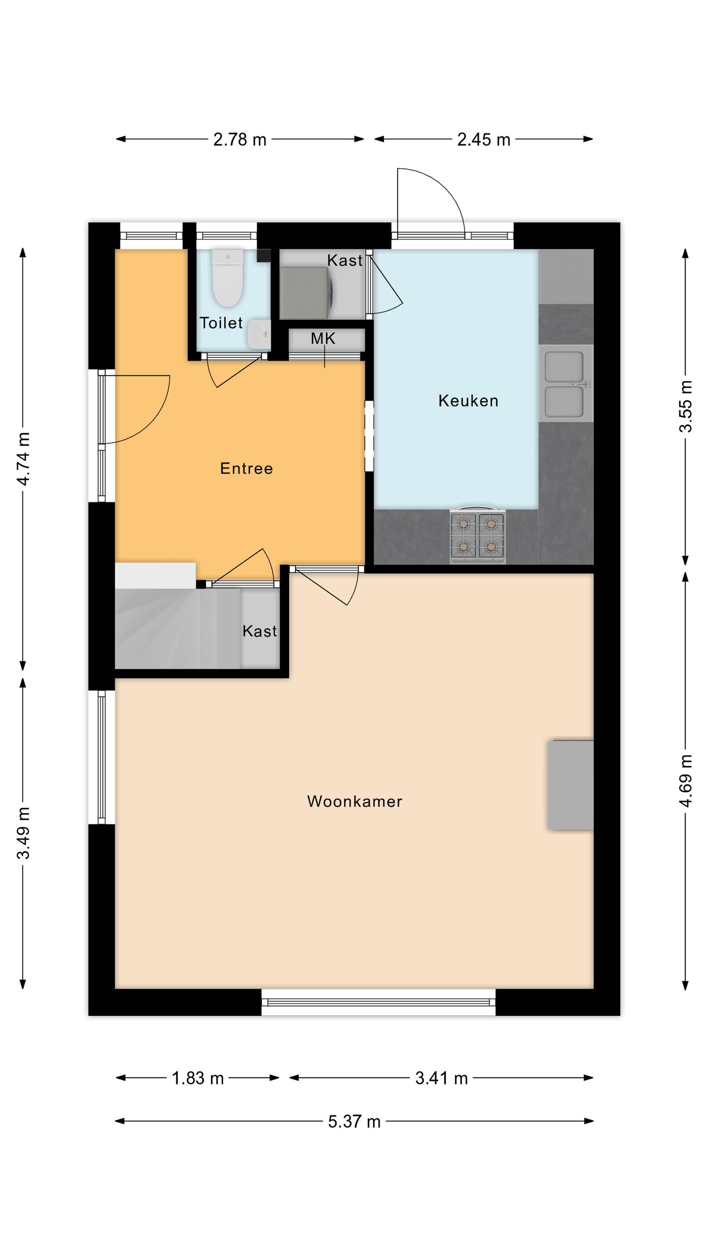 Foto 40 van Oudhuijzerweg 61