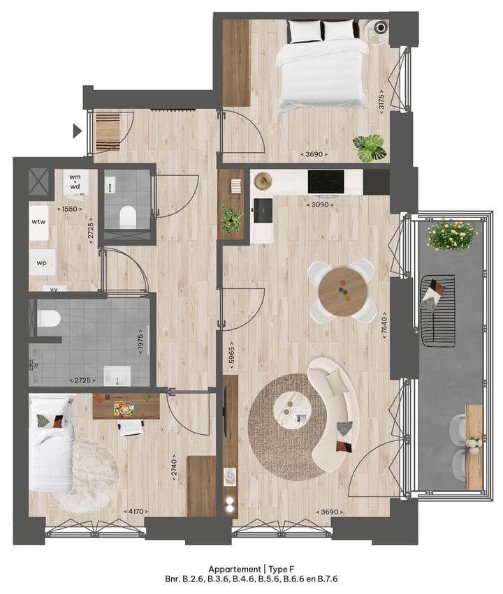 Foto 2 van F (Bouwnr. 5.6)