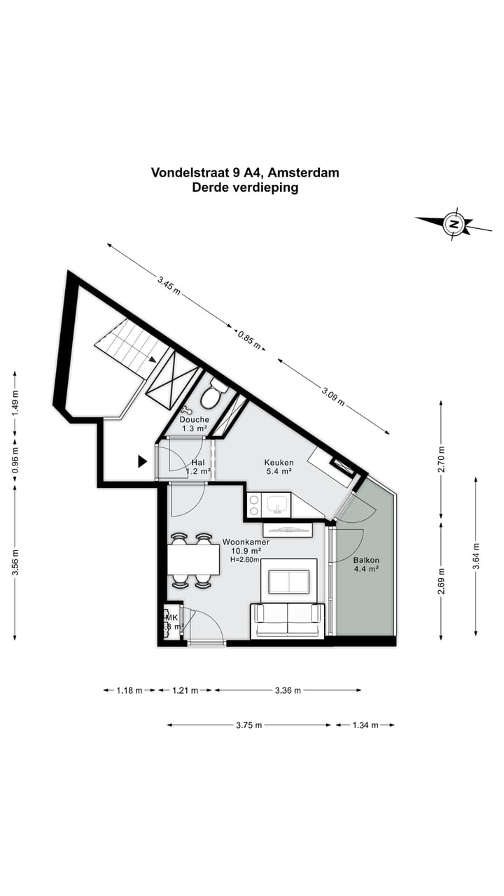 Foto 19 van Vondelstraat 9-A4