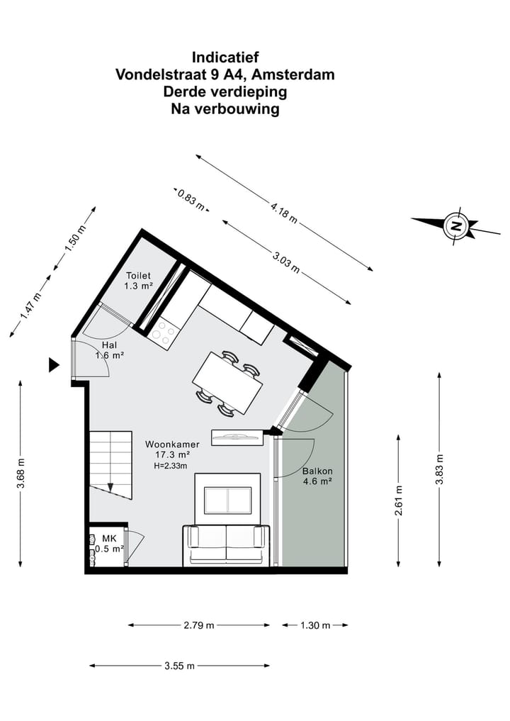 Foto 21 van Vondelstraat 9-A4