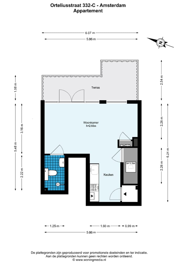 Foto 18 van Orteliusstraat 332-C