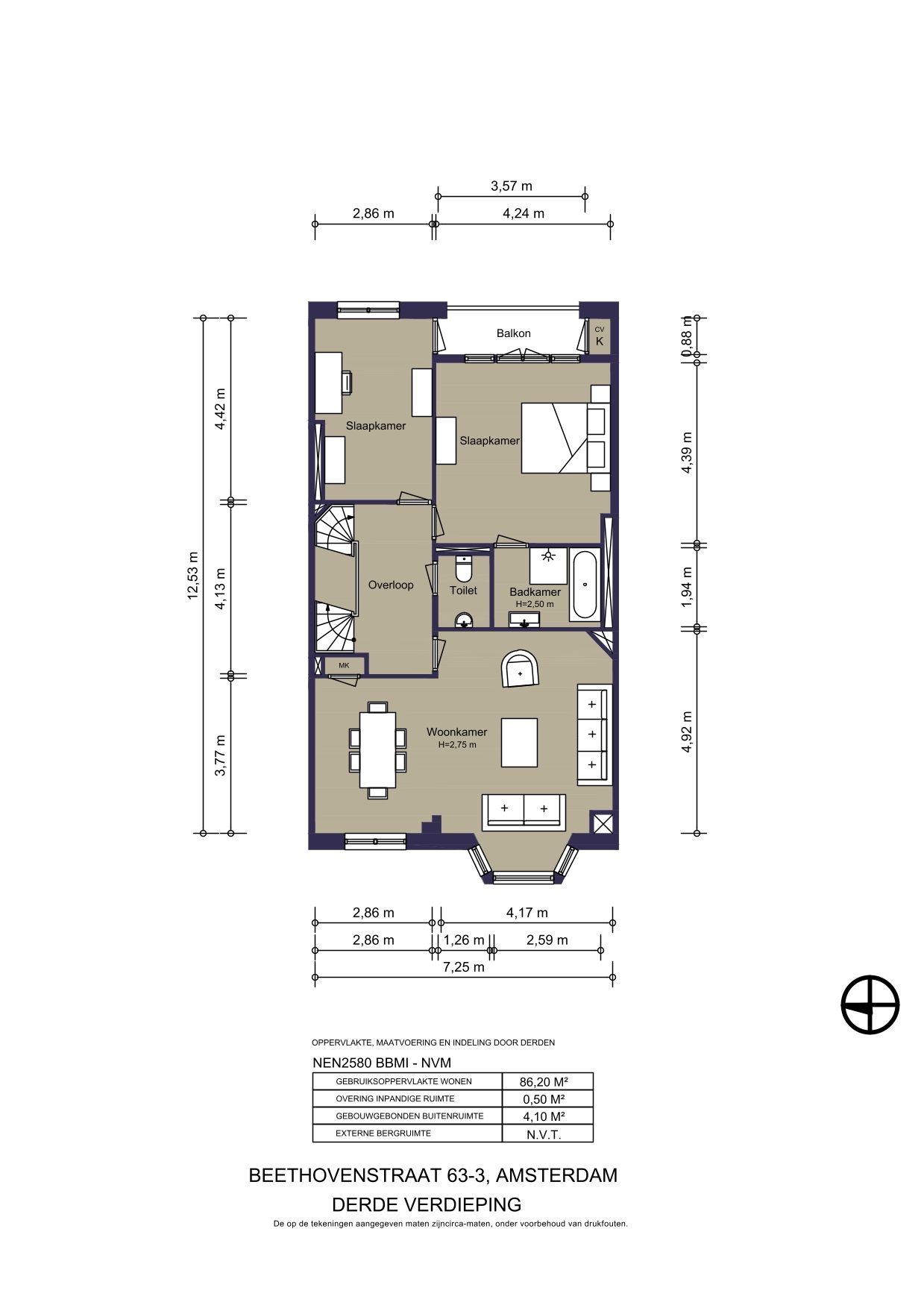Foto 40 van Beethovenstraat 63-3