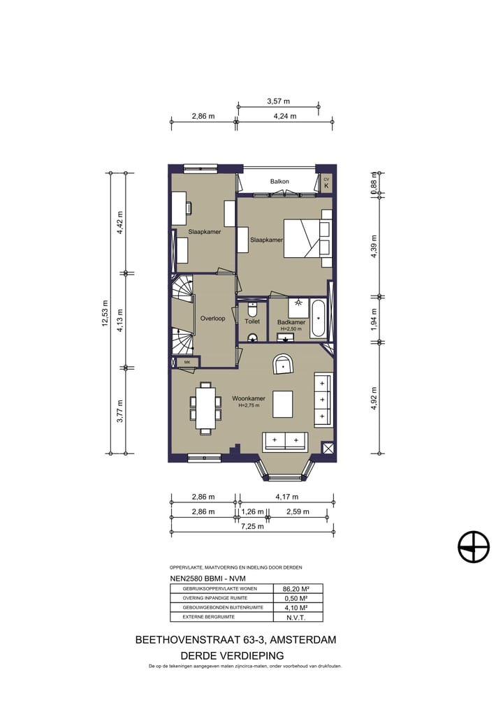 Foto 40 van Beethovenstraat 63-3