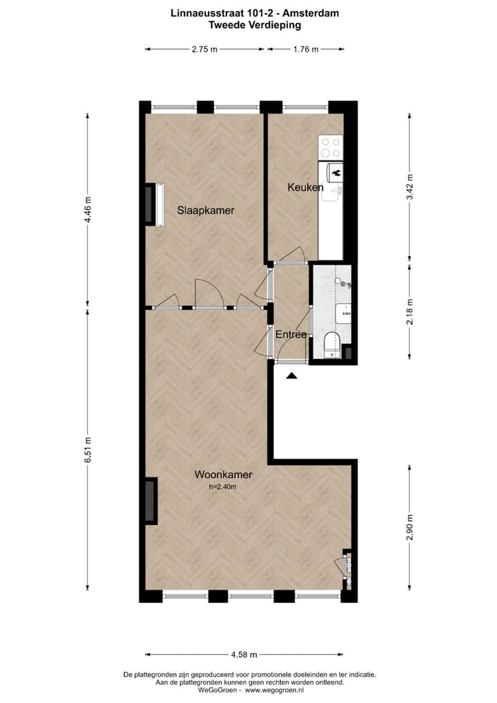 Foto 15 van Linnaeusstraat 101-2