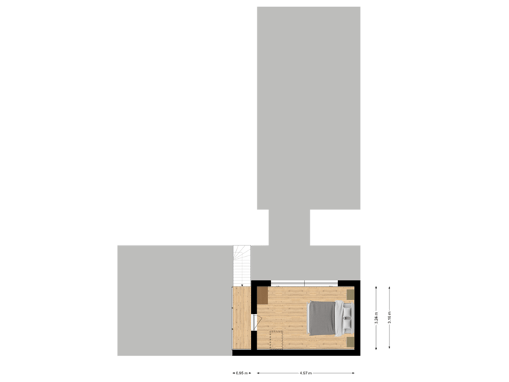Bijgebouw - Eerste Verdieping