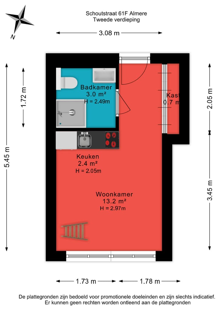 Foto 50 van Schoutstraat 61-F