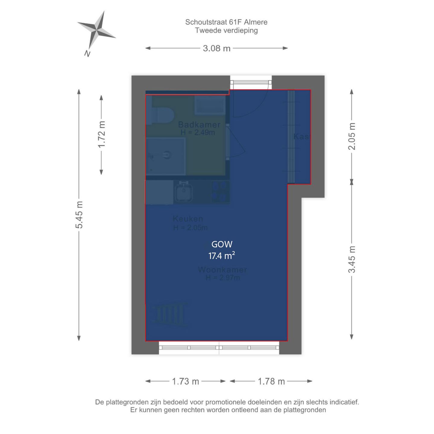Foto 59 van Schoutstraat 61-F