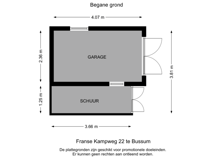 Begane grond - Garage