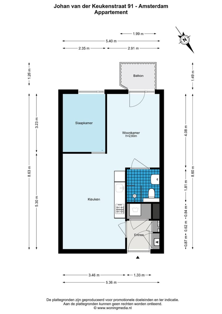 Foto 23 van Johan van der Keukenstraat 91-E