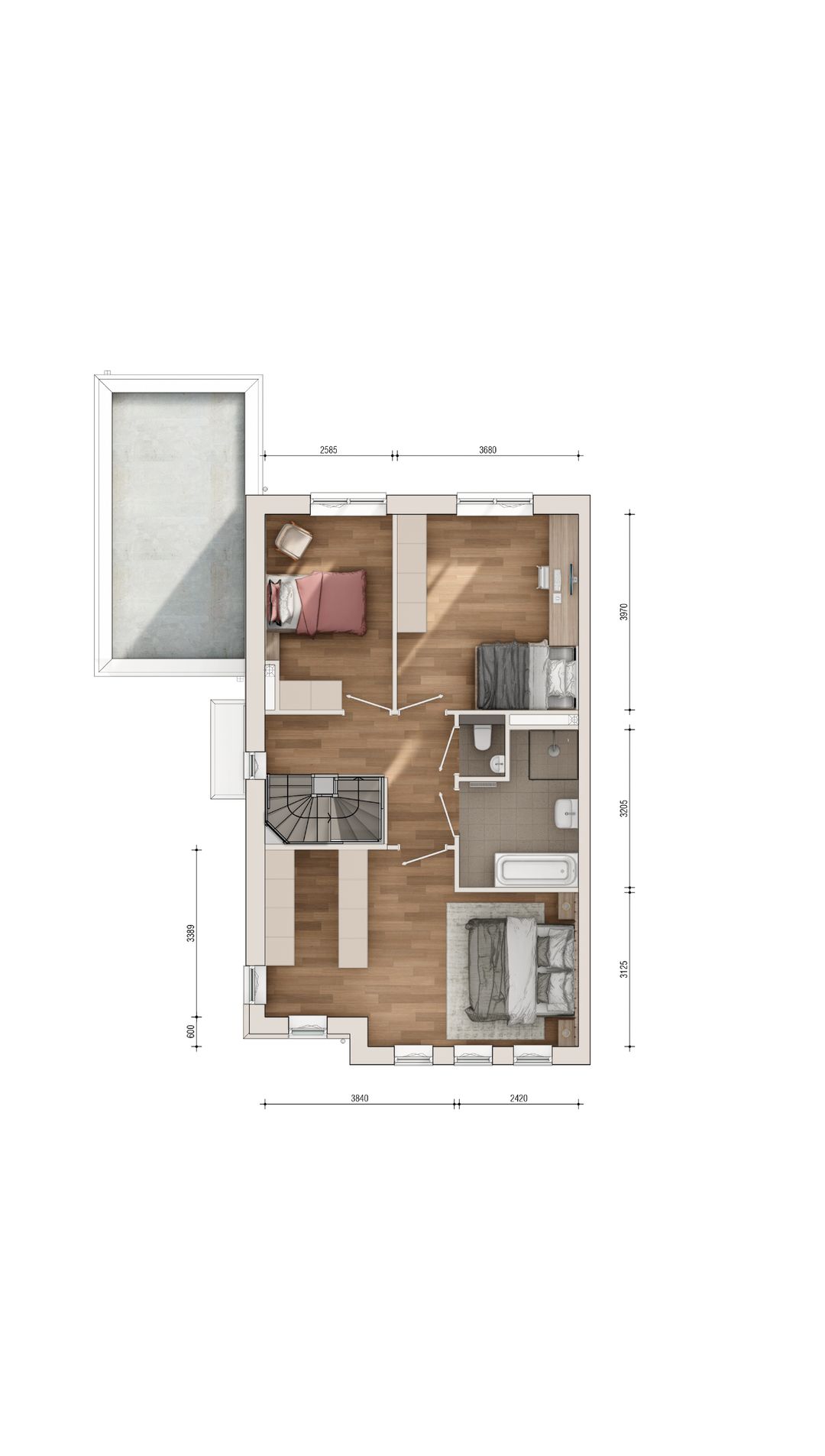 Photo 8 of Twee-onder-een-kapwoning (Bouwnr. 203)