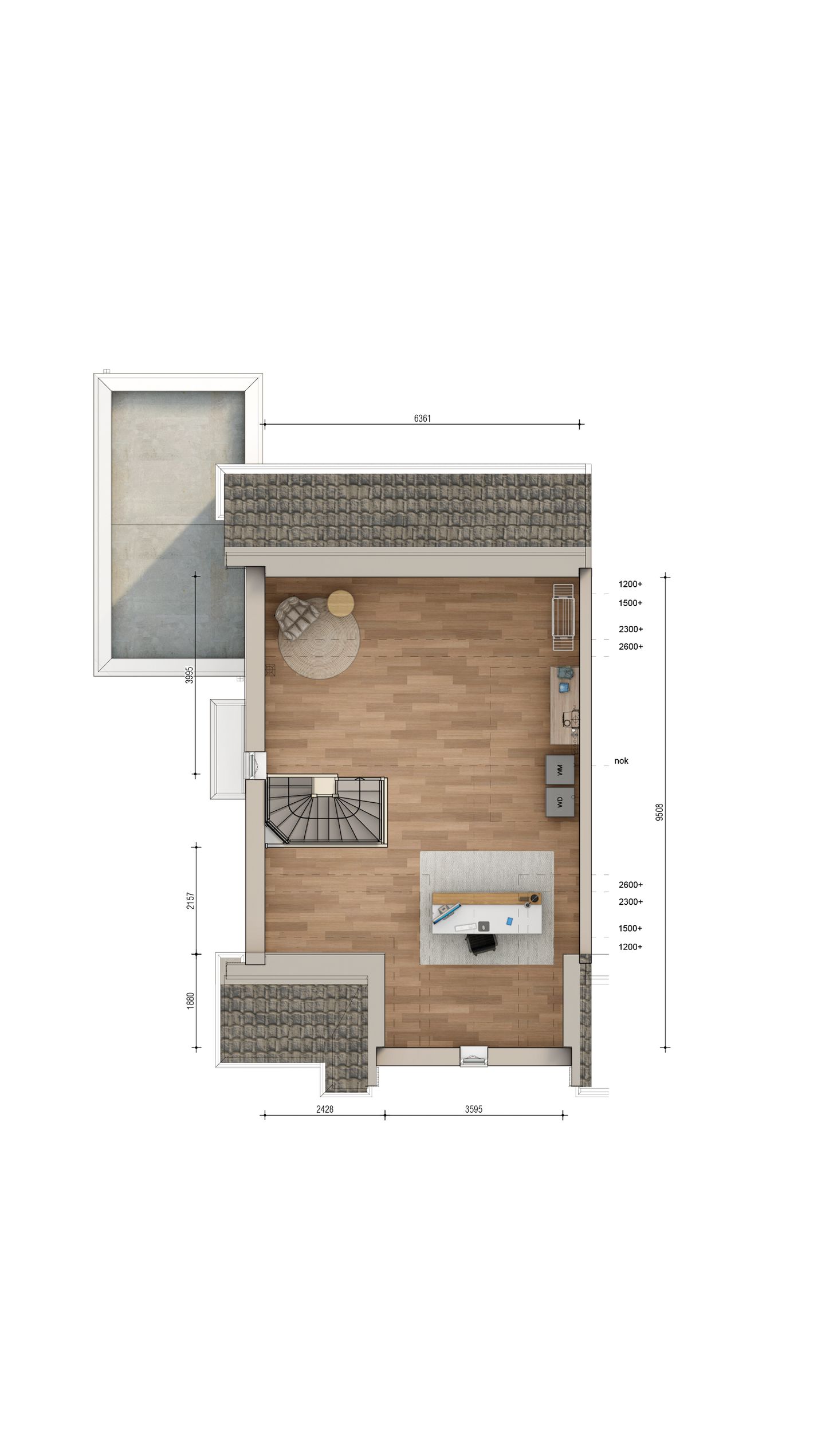 Foto 10 van Twee-onder-een-kapwoning (Bouwnr. 205)