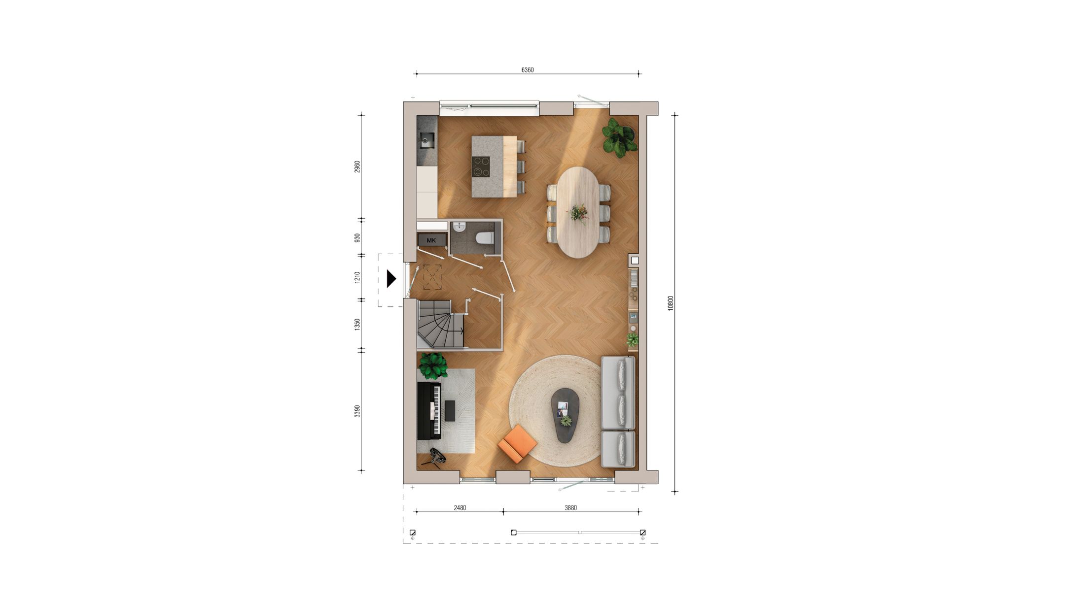 Foto 6 van Herenhuis (Bouwnr. 241)