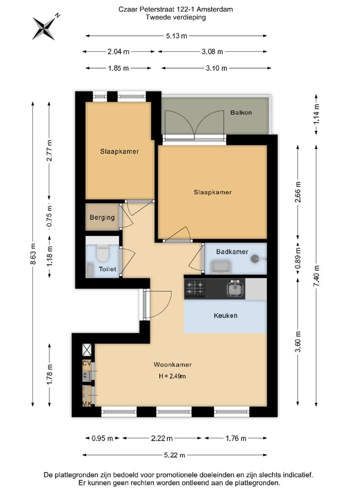 Foto 32 van Czaar Peterstraat 122-2