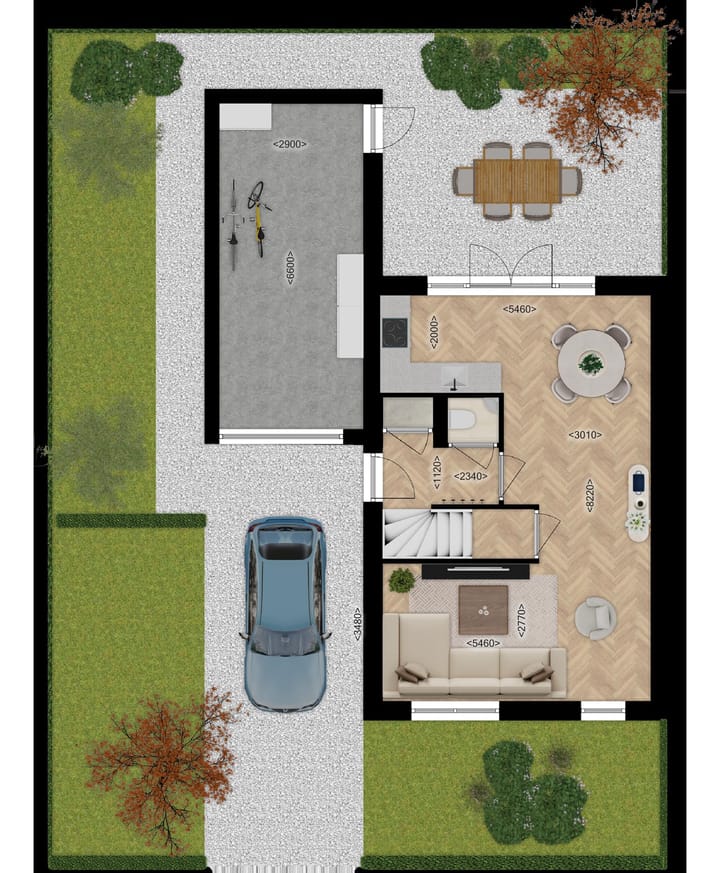 Foto 2 van Twee-onder-een kapwoning (Bouwnr. W5-1)