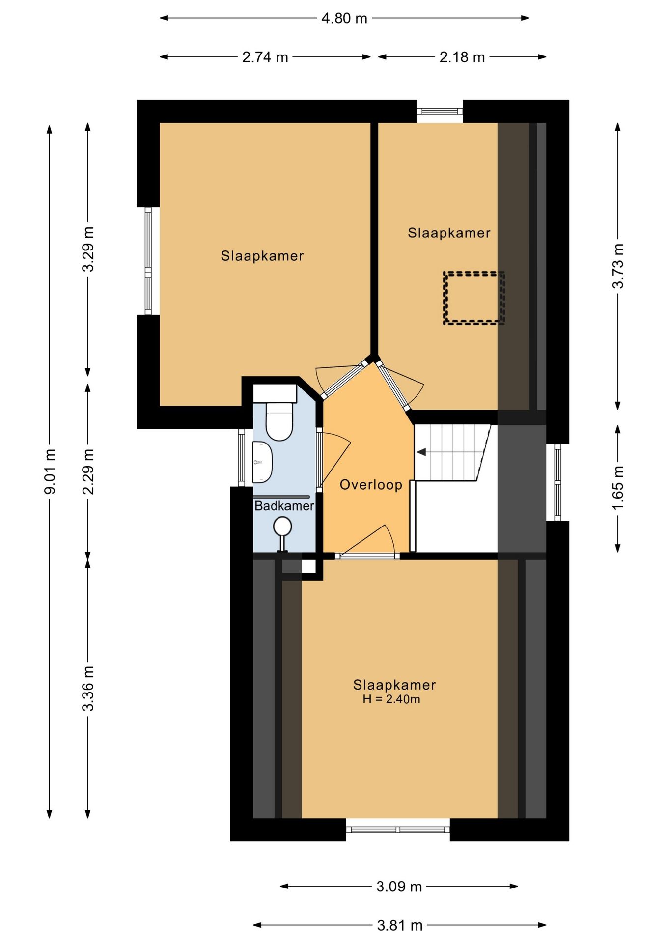 Foto 49 van Egypteneinde 1-B