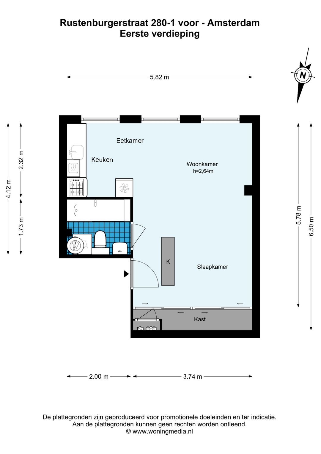Foto 11 van Rustenburgerstraat 280-1V