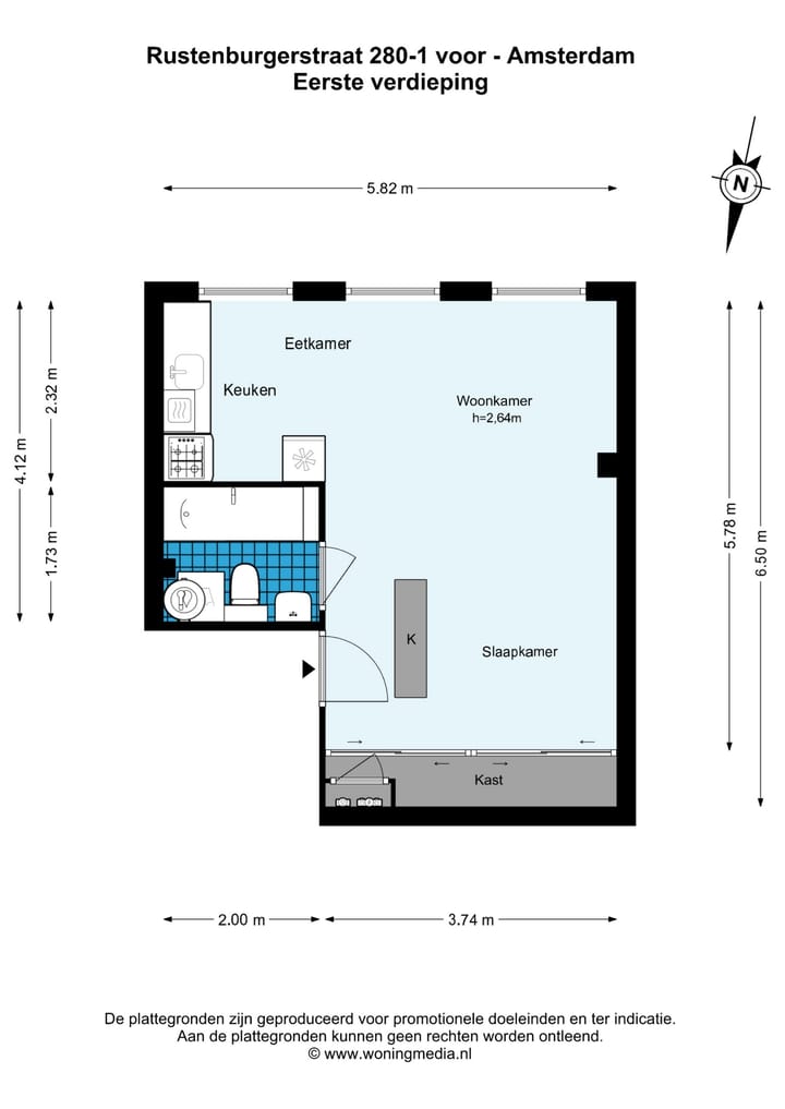 Foto 11 van Rustenburgerstraat 280-1V