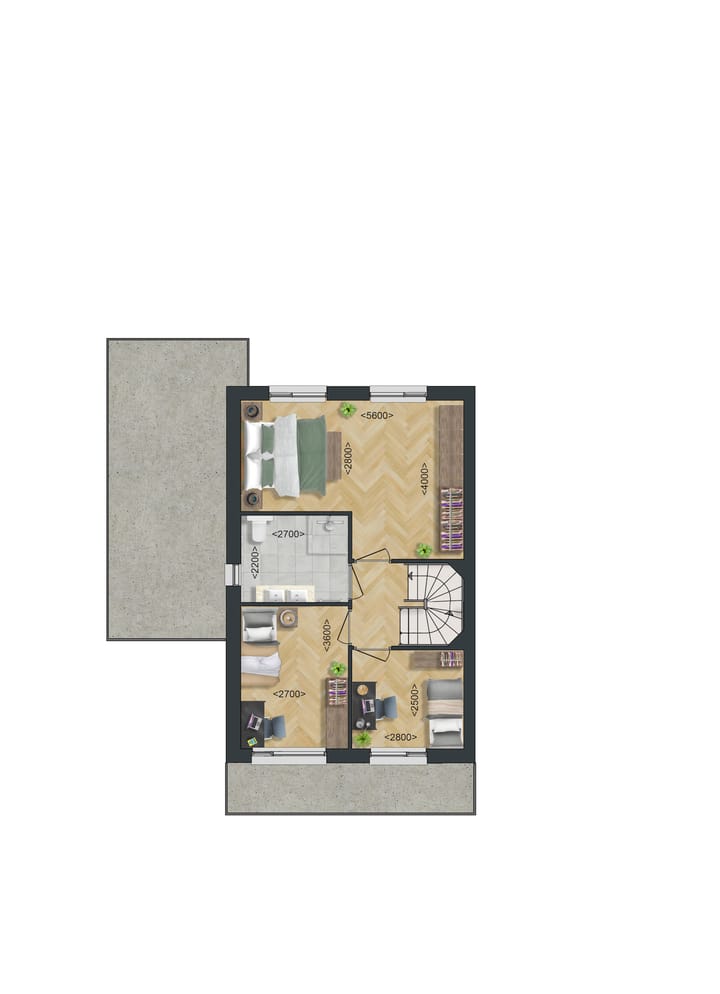 Photo 4 of Type A1: Twee-onder-een-kapwoning (Bouwnr. 31)