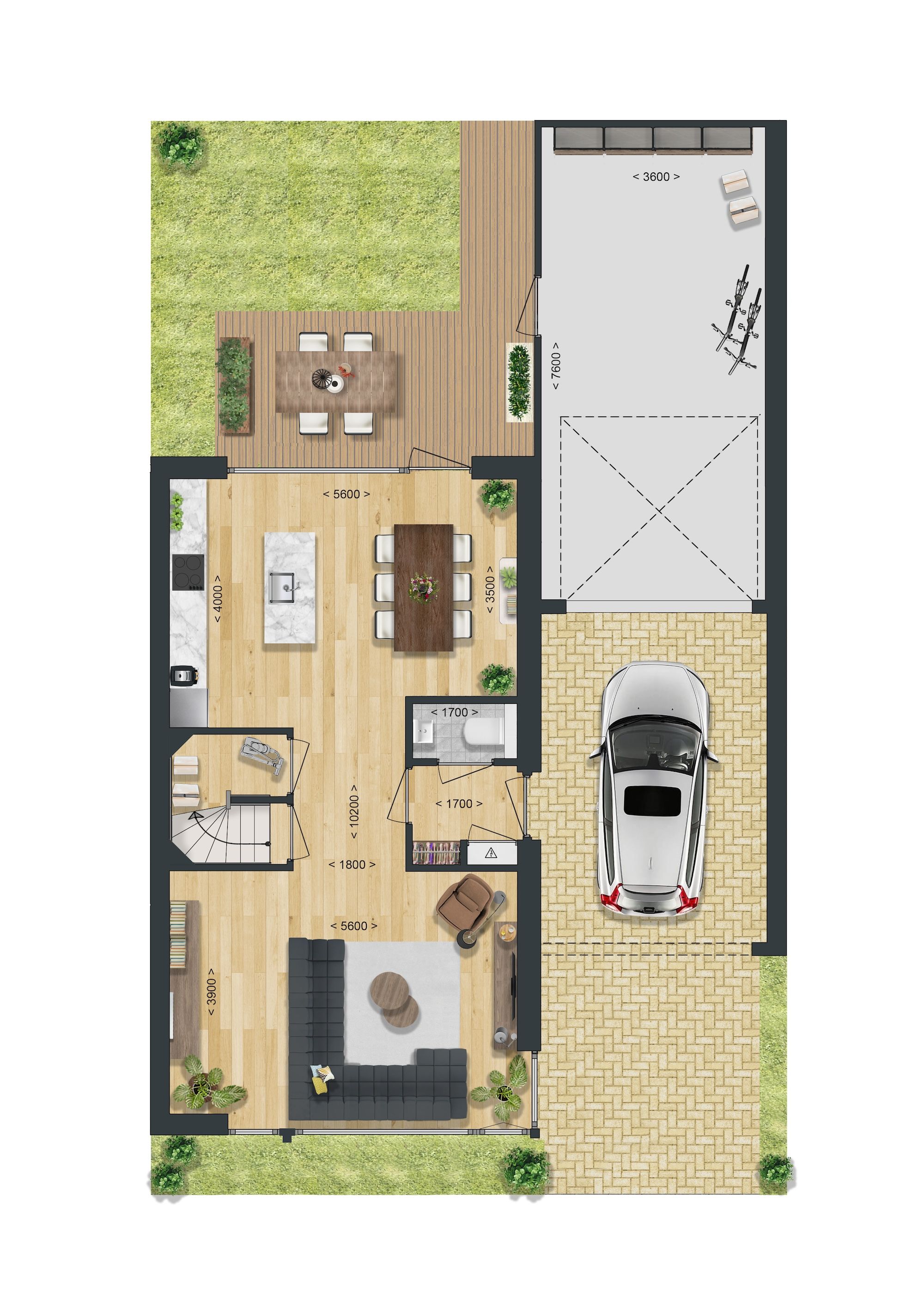 Foto 3 van Type A9: Twee-onder-een-kapwoning (Bouwnr. 32)