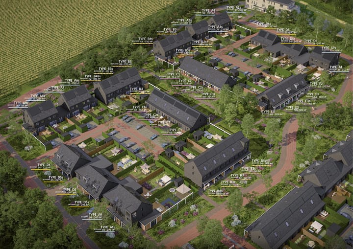 Foto 1 van Type A1: Twee-onder-een-kapwoning (Bouwnr. 59)